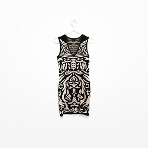 Forever 21 Rorschach Knit Bodycon Dress